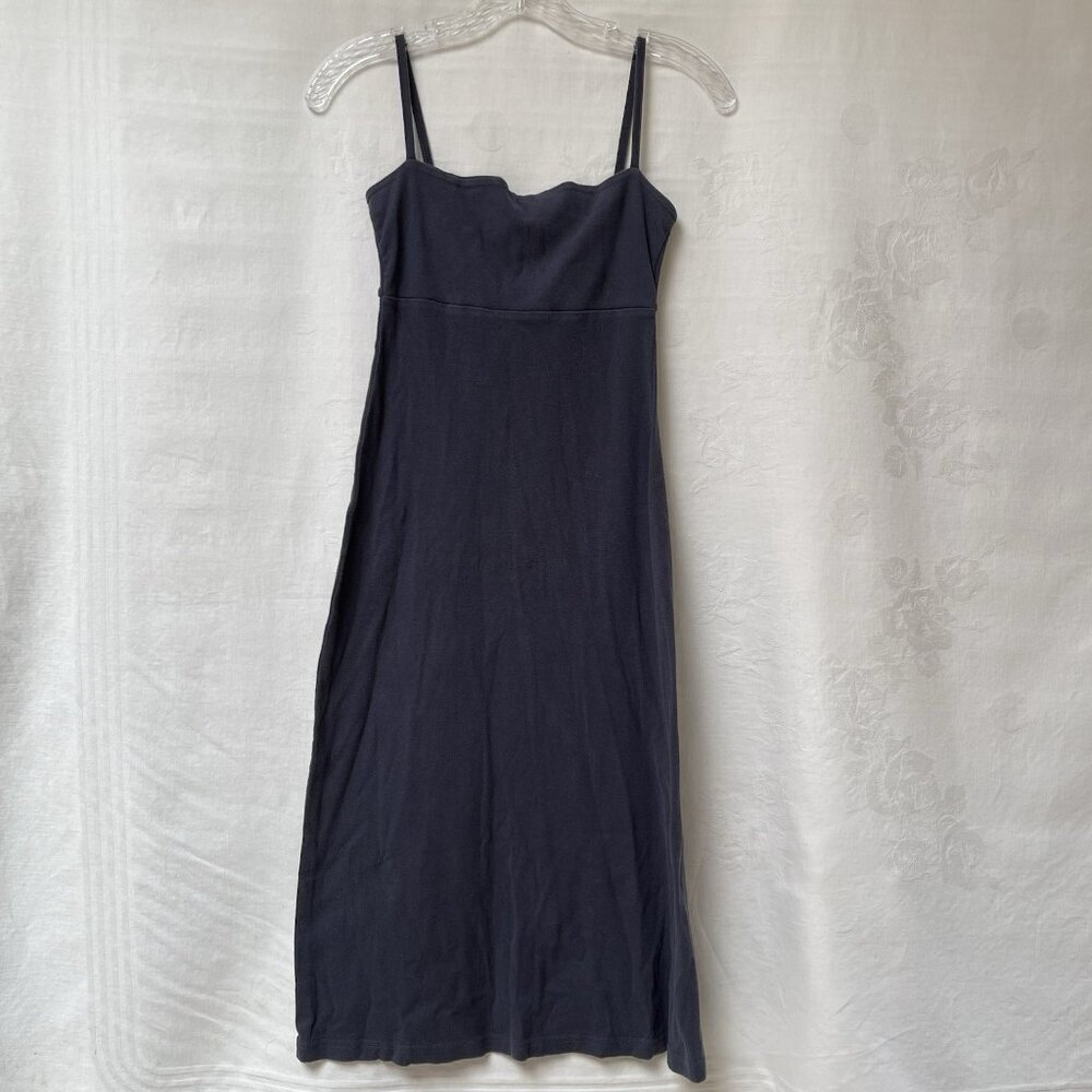 Roots Canada Womens Dress Small Blue Sleeveless Comfy Y2K Babydoll Stretch
